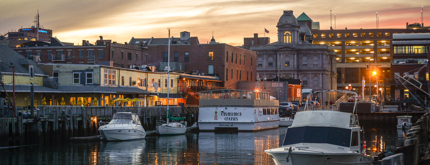 Boats on the water near Custom House