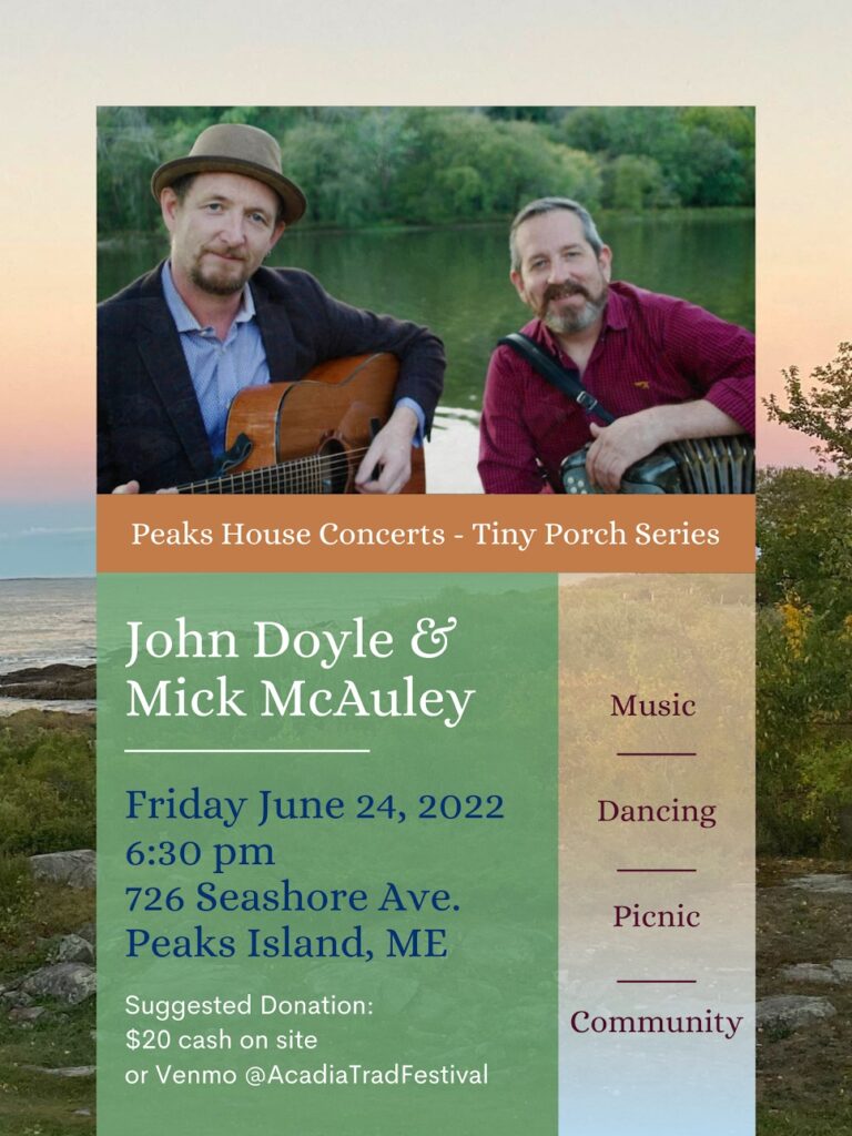 Tiny Porch Concert: John Doyle and Mick McAuley